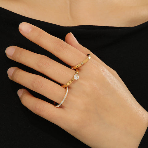 Easy Mart® Minimalist Gold Rings