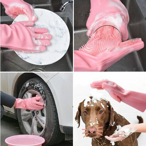Easy Mart® Original Magic Silicon Dish-washing Gloves