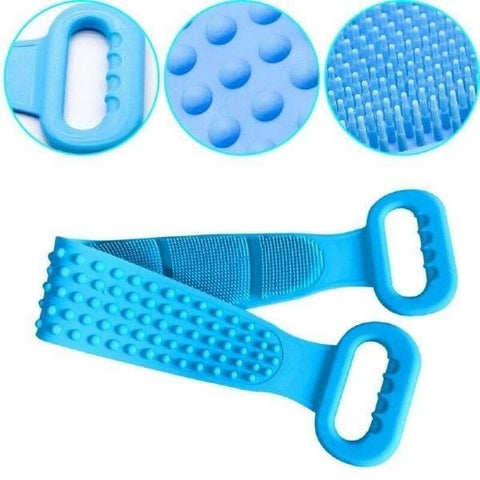 Easy Mart® Body Wash Silicone Body Scrubber Belt | Pack Of 2