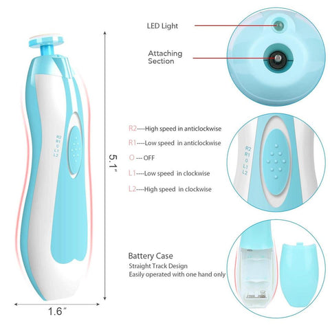 Easy Mart® Electric Baby Nail Trimmer Safe