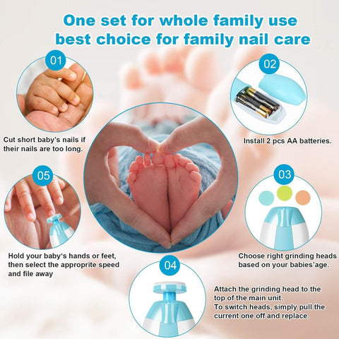 Easy Mart® Electric Baby Nail Trimmer Safe