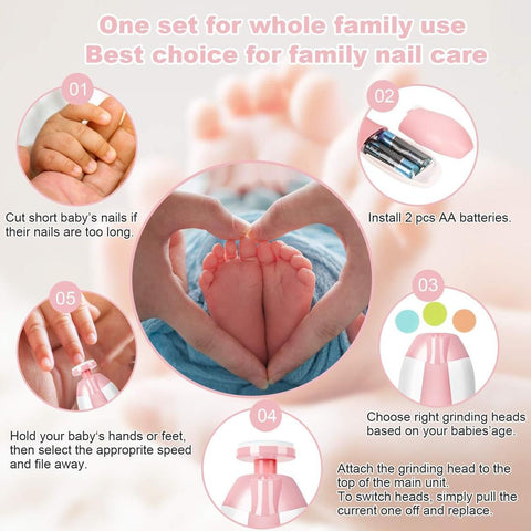 Easy Mart® Electric Baby Nail Trimmer Safe