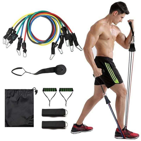 Easy Mart® Power Exercise Resistance Band Set 5 In 1
