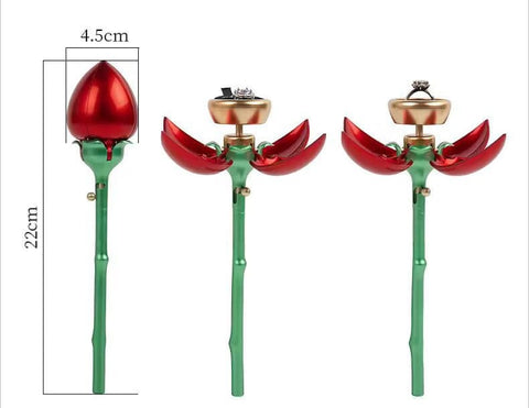 Easy Mart®Red Ring Rose For Partners