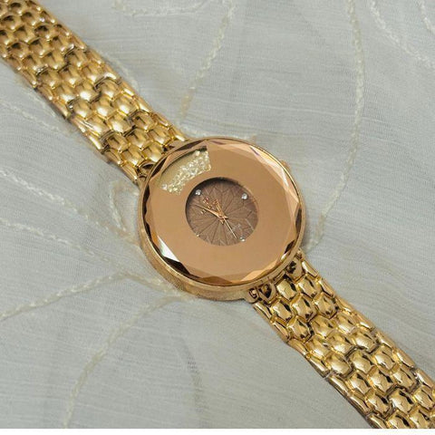 Easy Mart®Stylish Women's Rose Watch with Chain Strap