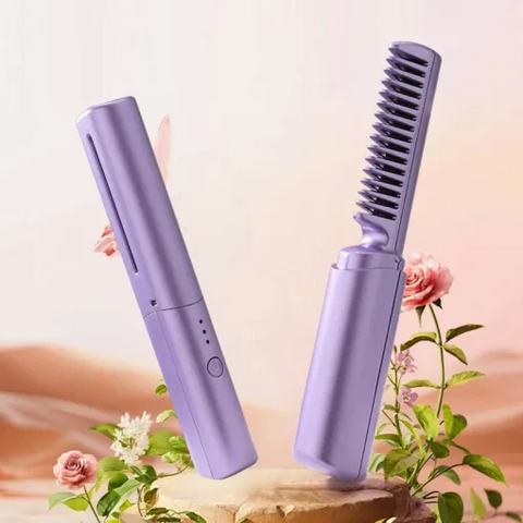 Easy Mart® Travel Comb Cordless Rechargeable Hair Straightener